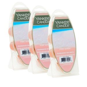Three New Packs Yankee Candle Pink Sands Wax Melts